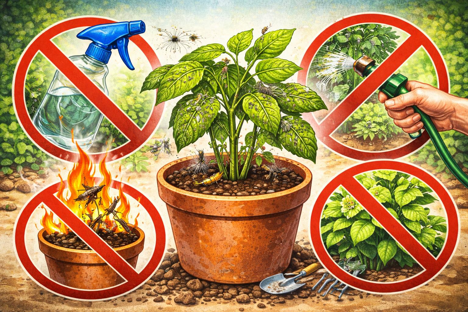 식물에 벌레가 생겼을 때 절대 하면 안 되는 행동 3가지 (해충 대처법)