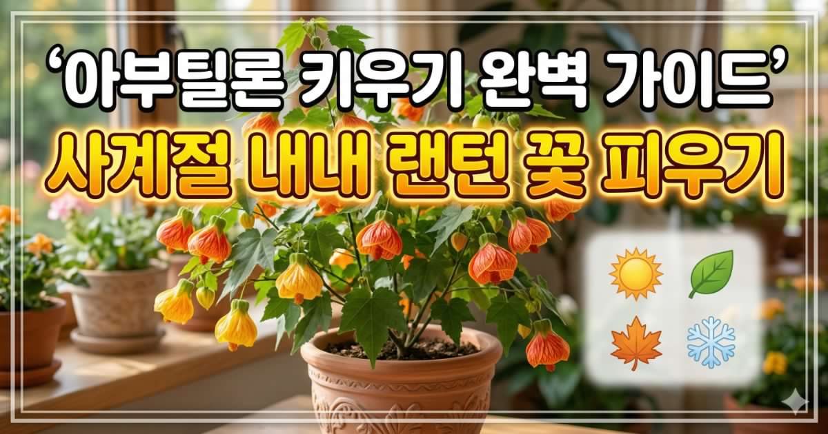 abutilon-lantern-flower-care 아부틸론 키우기 랜턴 꽃 피우기