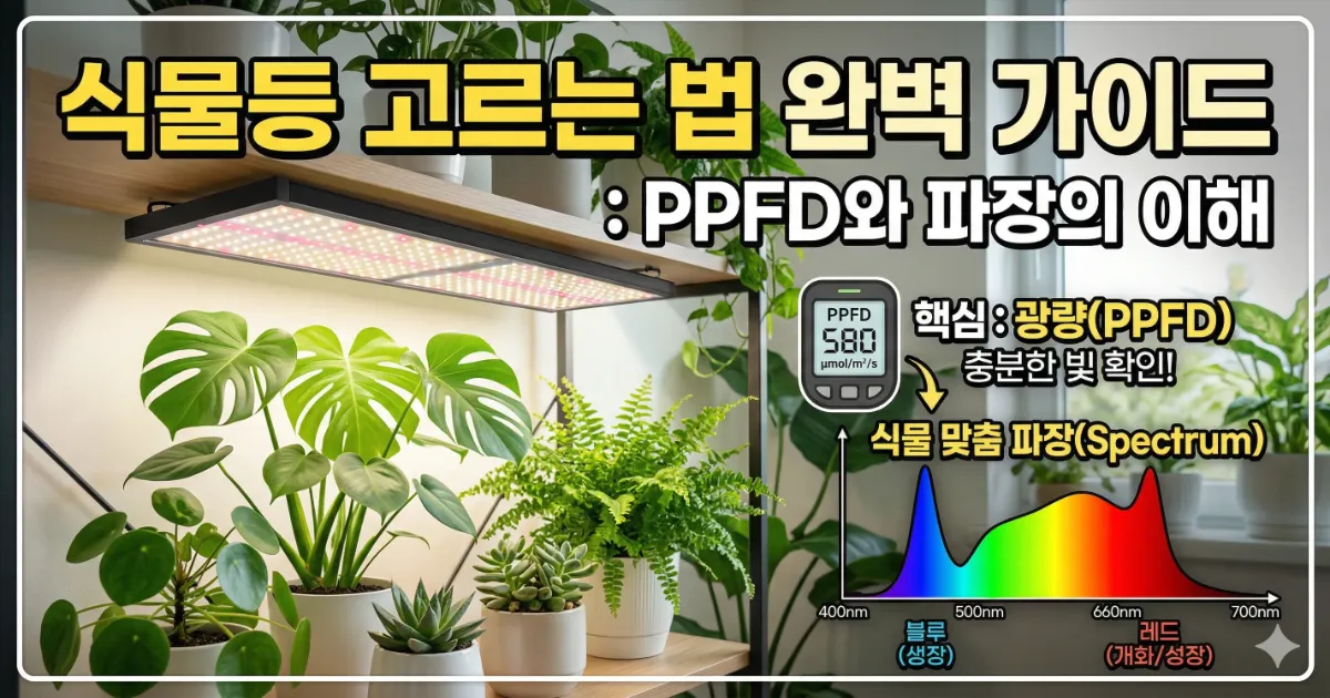 식물등 고르는 법