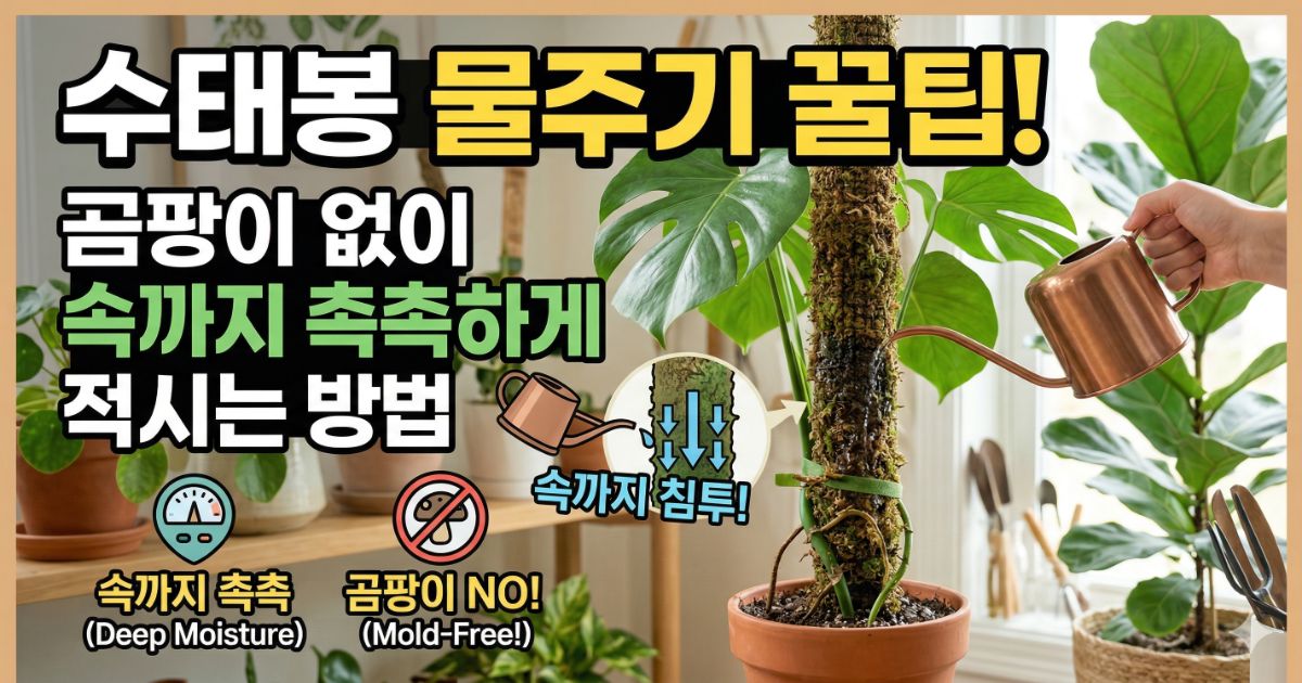 수태봉 물주기 방법 습도 조절