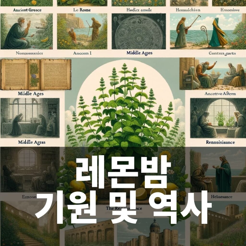 레몬밤 기원 및 역사