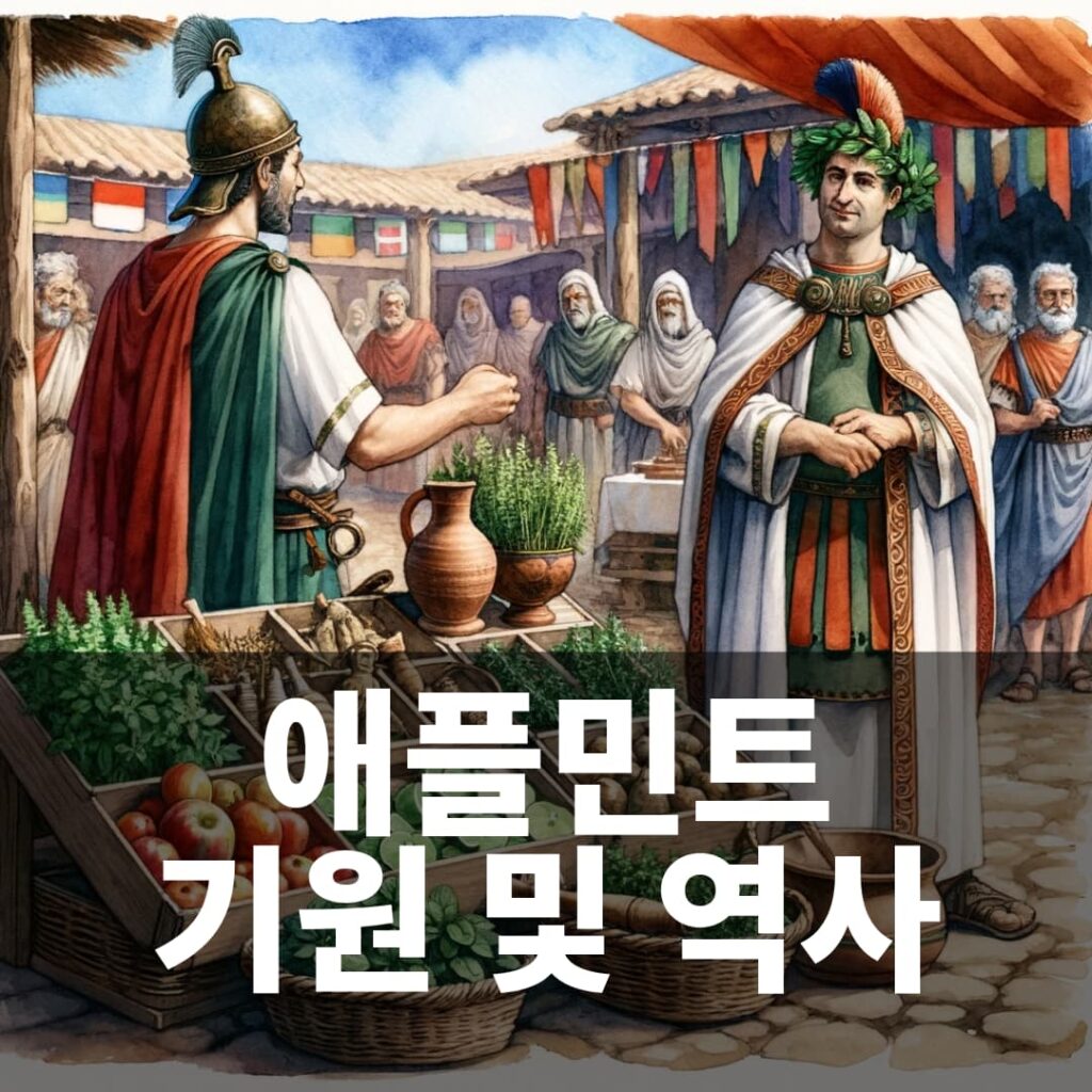 애플민트 기원 과 역사