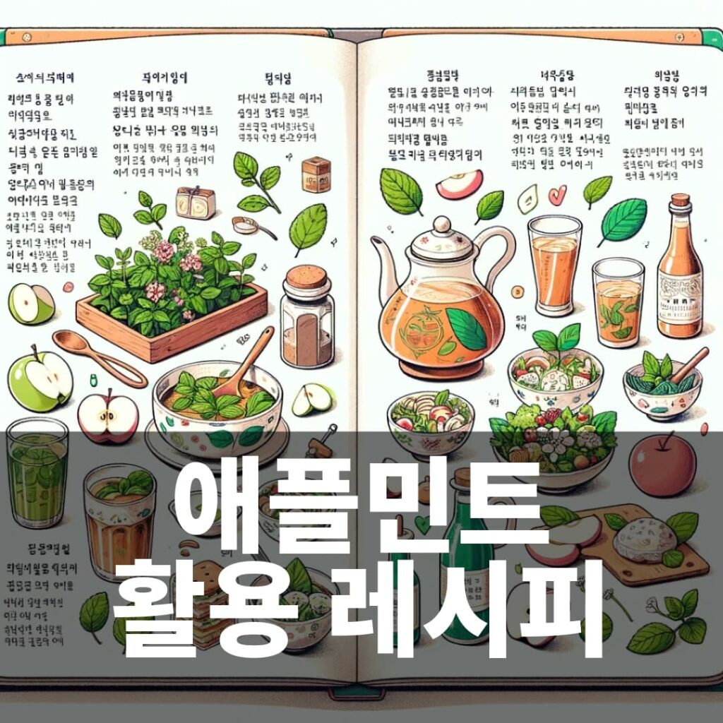 애플민트 활용 레시피