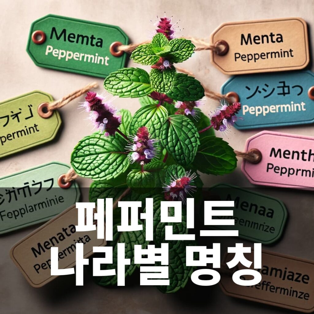 페퍼민트 나라별 명칭