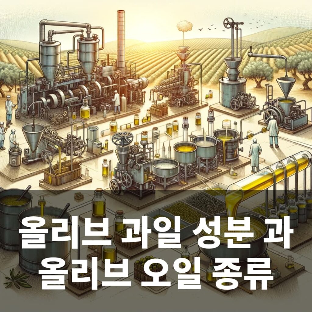 올리브 과일 성분 과 올리브 오일 종류