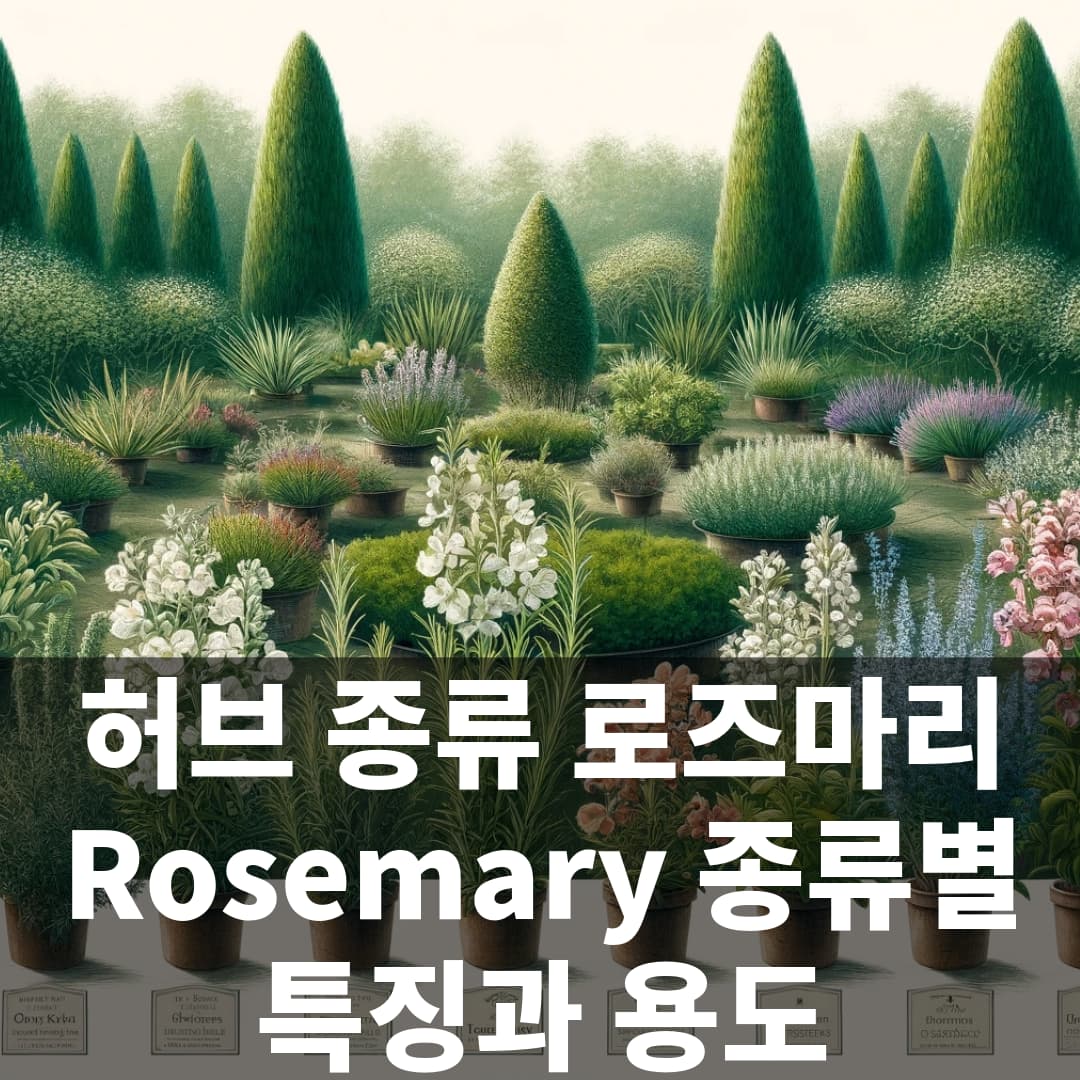 허브 종류 로즈마리 Rosemary 종류별 특징과 용도