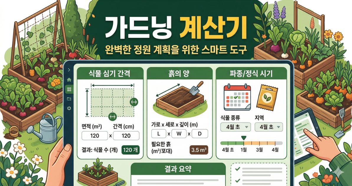 가드닝 계산기