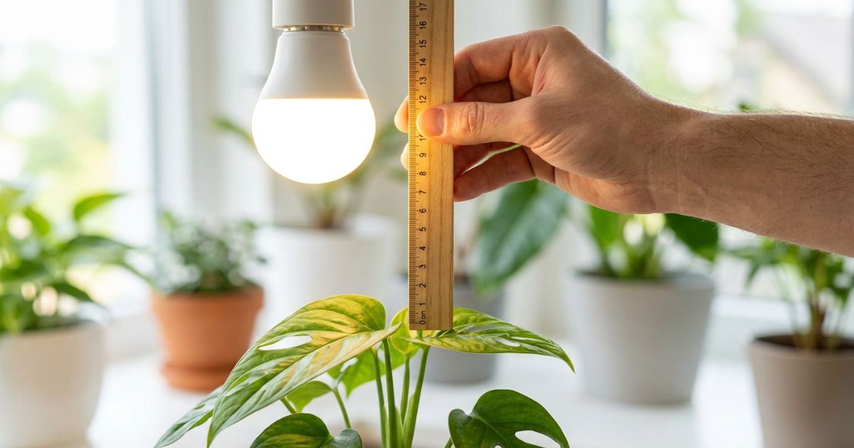 식물등 거리 조절 엽소 현상 예방