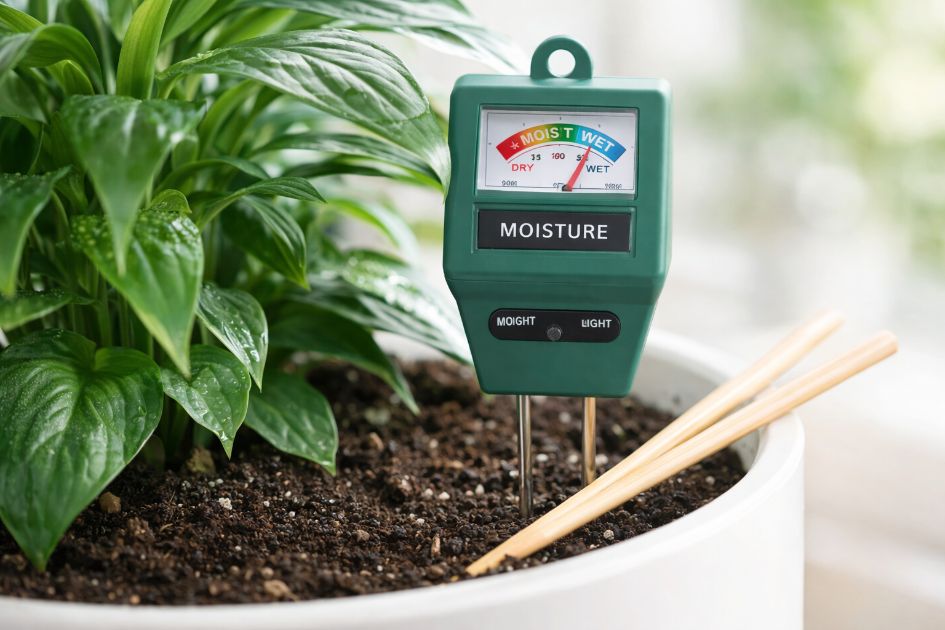 화분 겉흙 속흙 수분 확인하는 방법