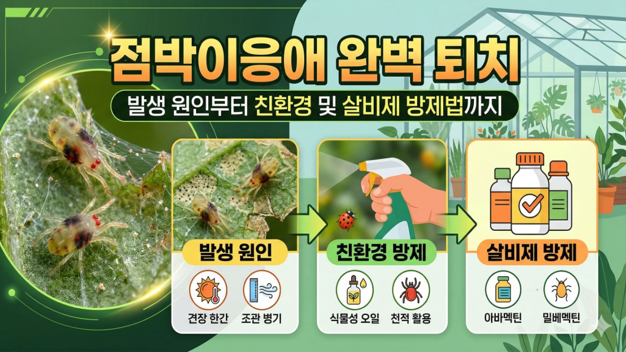 two-spotted-spider-mite-cause 점박이응애 발생 원인과 잎 뒷면 관찰