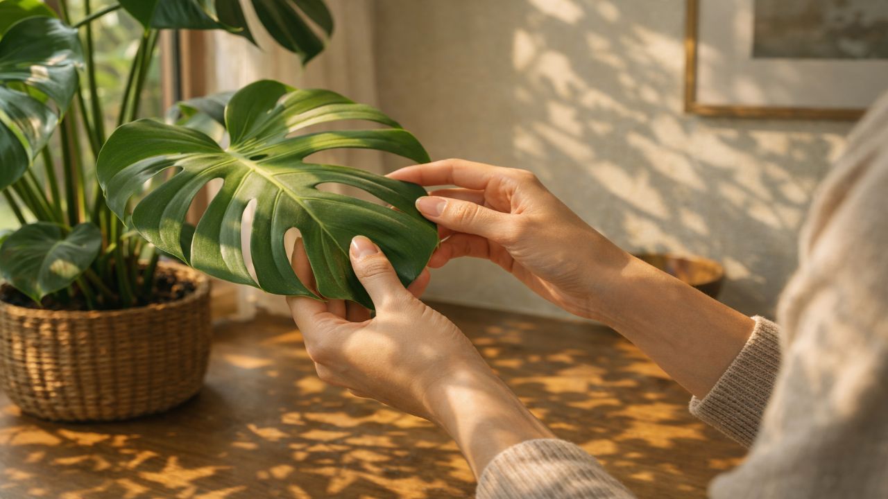 계절별 채광 변화에 따라 창문 방향별 식물 배치를 세심하게 조절하는 가드닝 모습