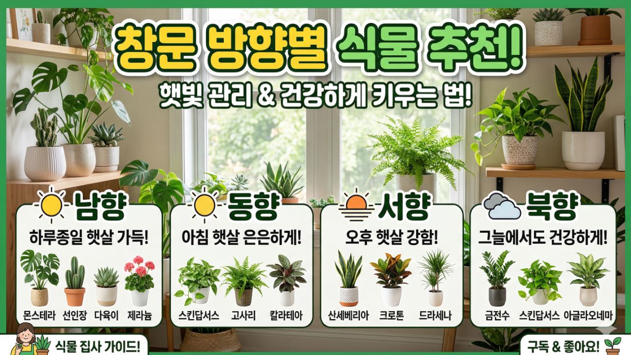 창문 방향별 식물 중 남향 베란다에 적합한 올리브 나무와 다육식물